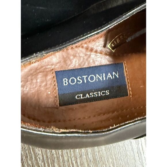BOSTONIAN CLASSIC SHOES BLACK LEATHER SIZE 8.5 - Picture 6 of 7
